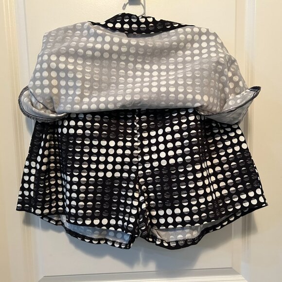 Zac & Rachel Black White Stretch Skort Women's Size 16 Petite - Picture 4 of 7